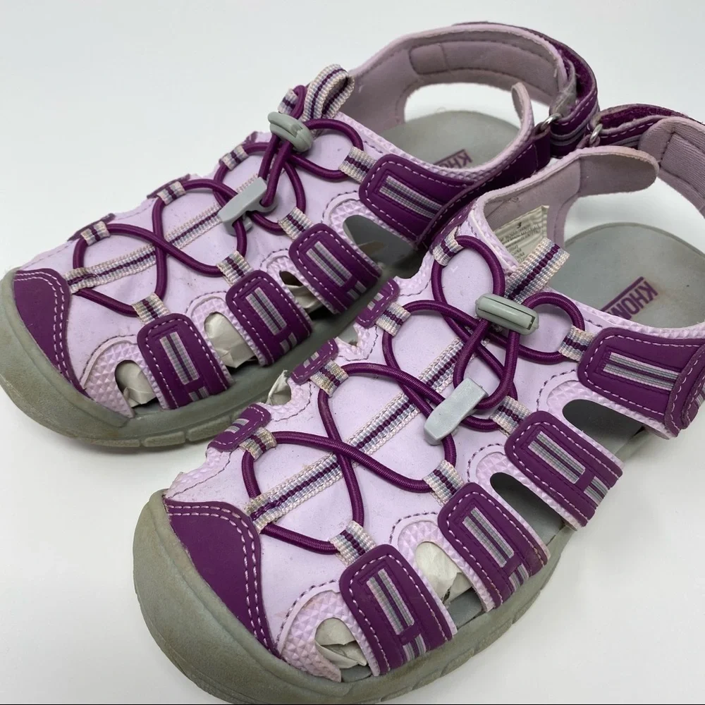 Khombu Sandy Kids Active Sandal Closed Toe. Purple/Pink. Youth Size 3